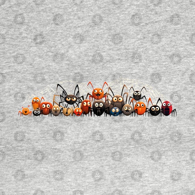 Spooky Halloween Spider Family by DivShot 